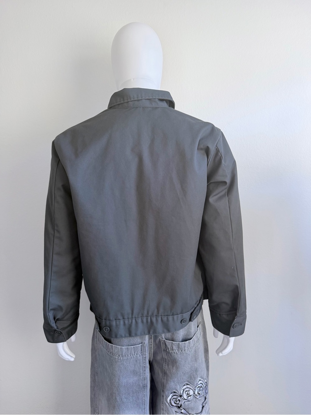 Dickies Men's Gray Zip-Front Work Jacket - Picture 5 of 6